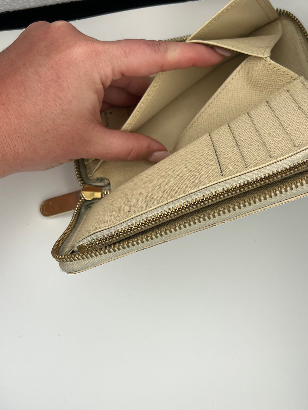Louis Vuitton azure zippy wallet