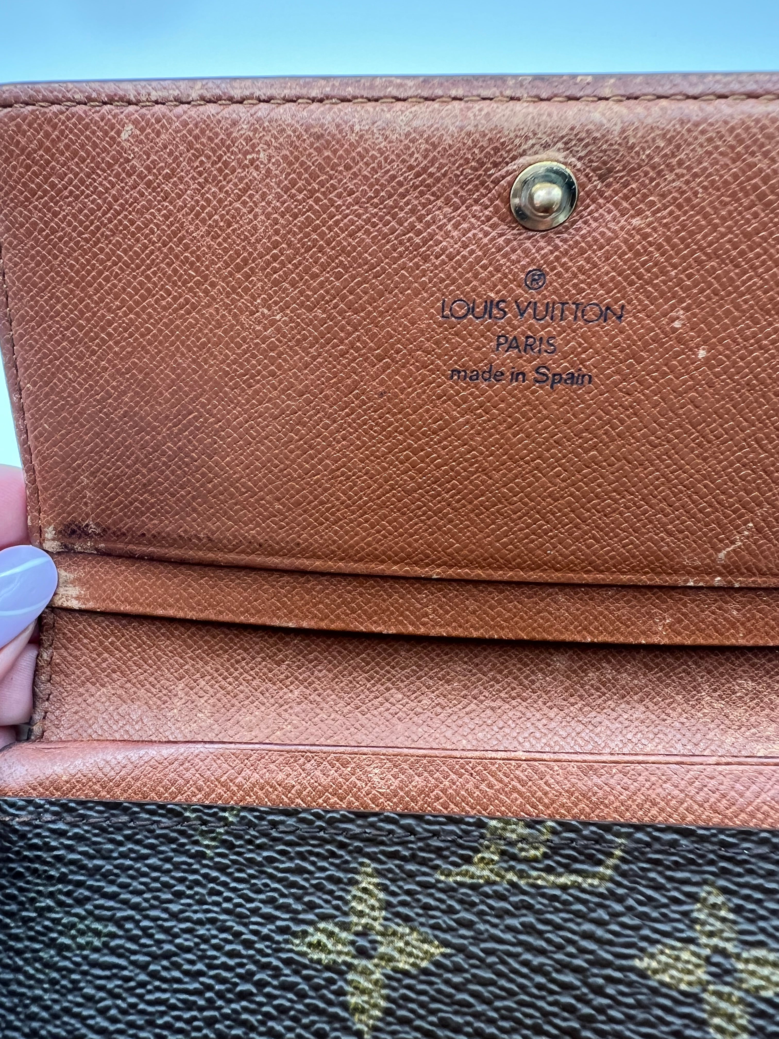 louis vuitton monogram porte monnaie billets tresor wallet