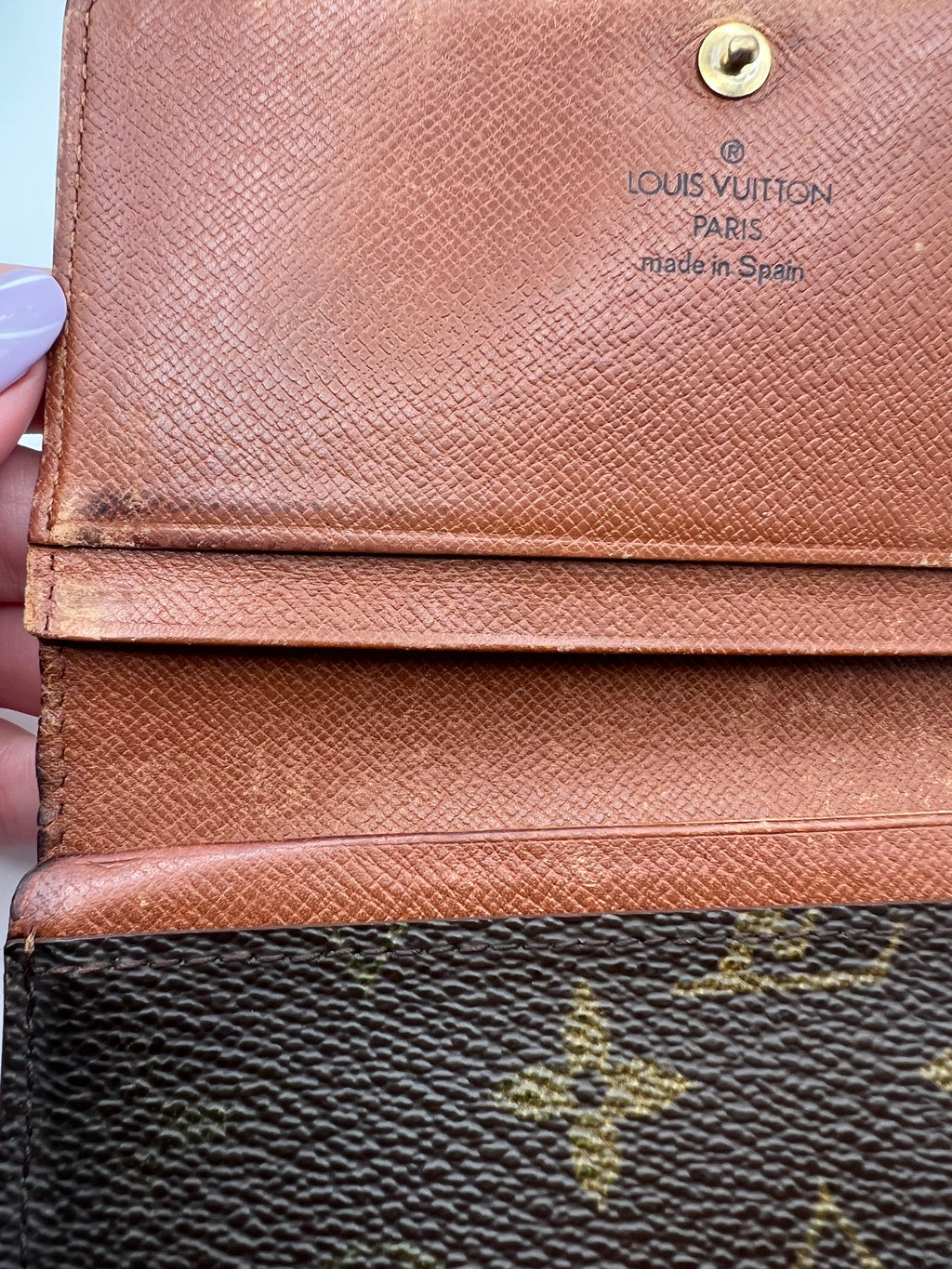 louis vuitton monogram porte monnaie billets tresor wallet