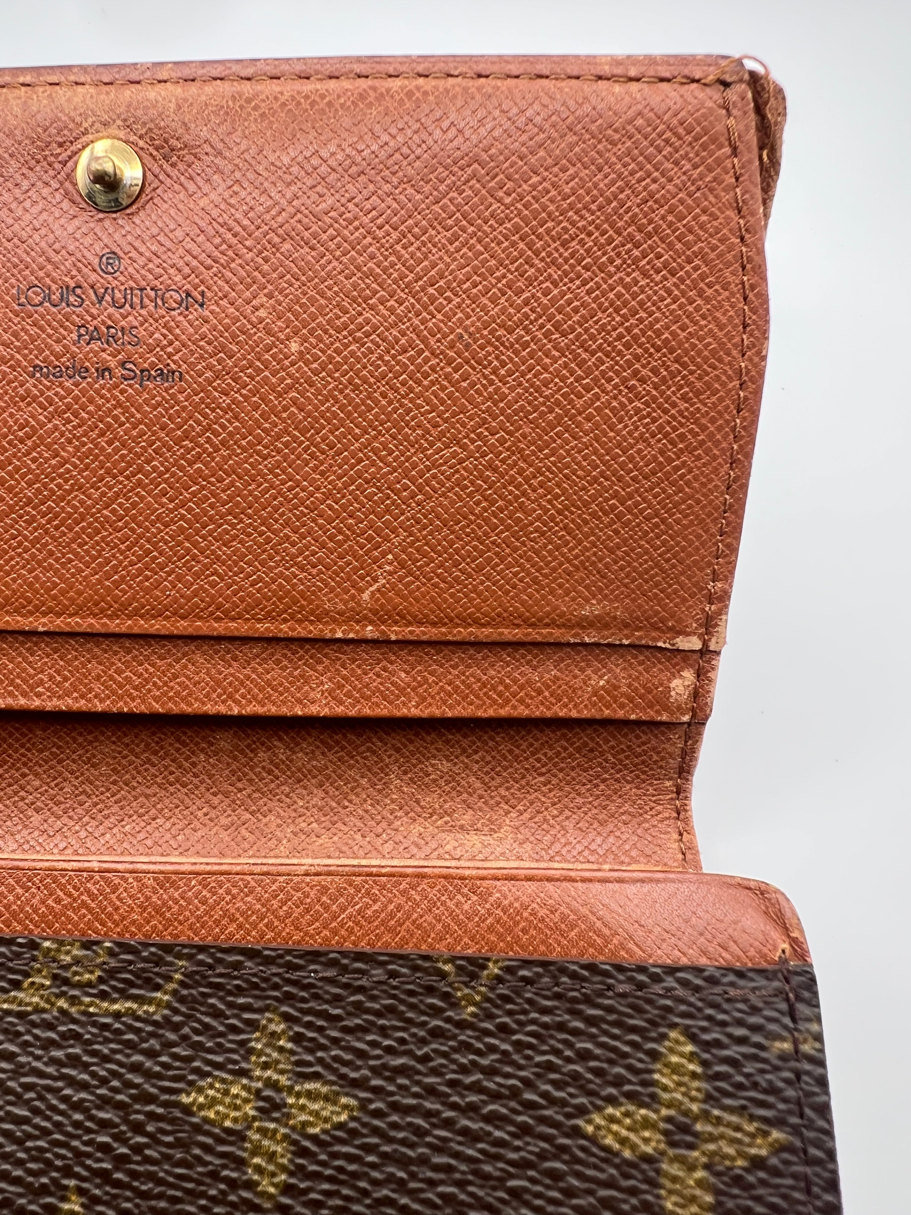 louis vuitton monogram porte monnaie billets tresor wallet