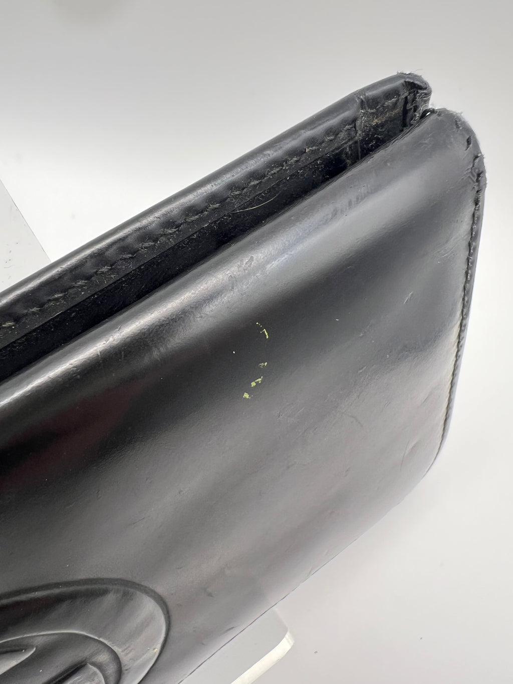 Gucci black long leather wallet