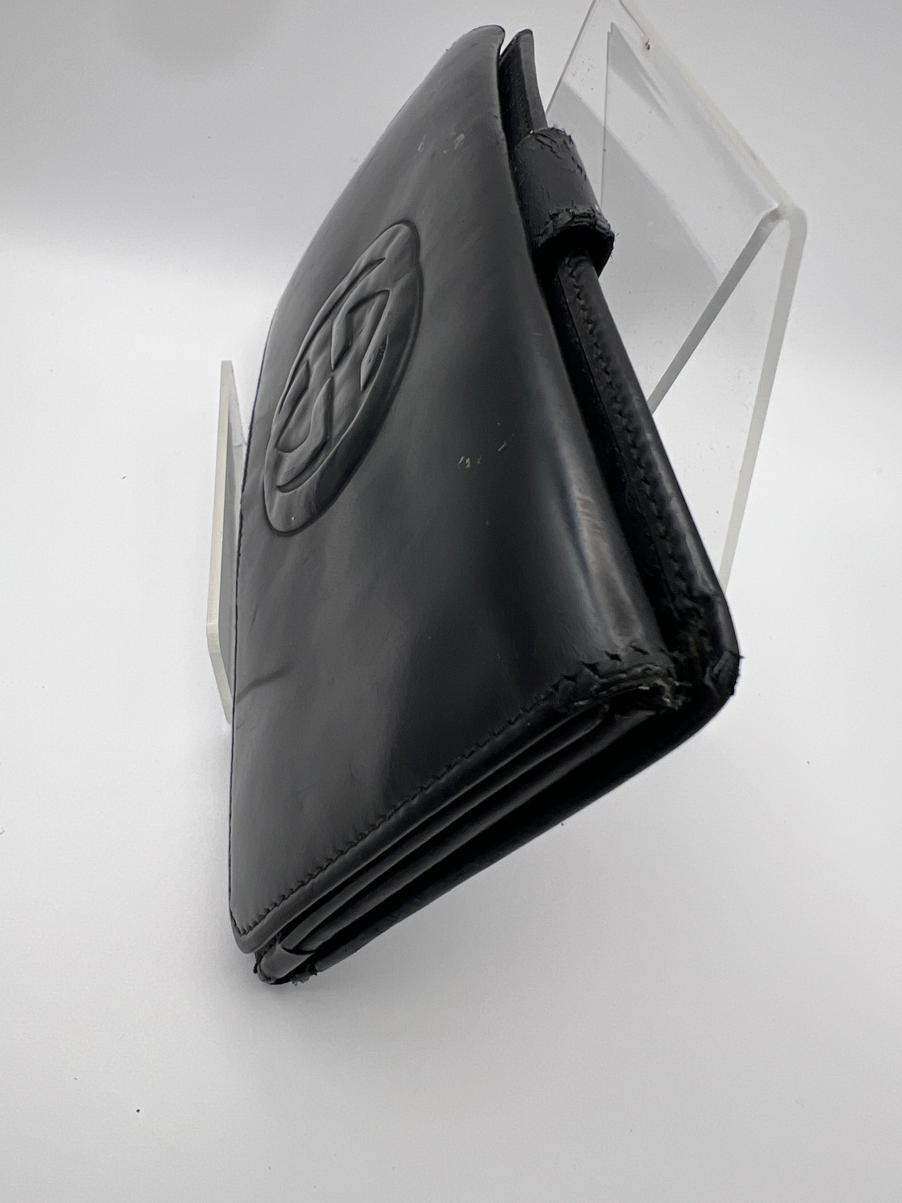 Gucci black long leather wallet