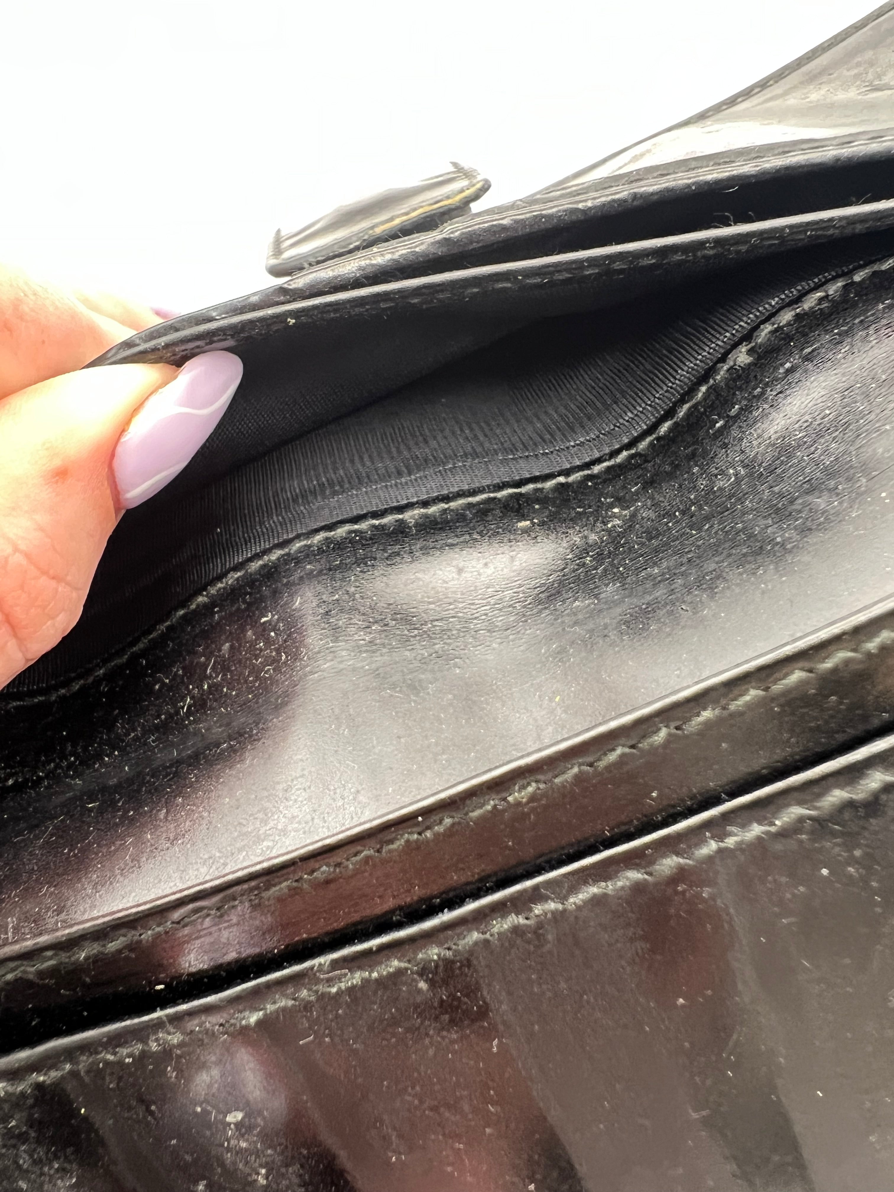 Gucci black long leather wallet