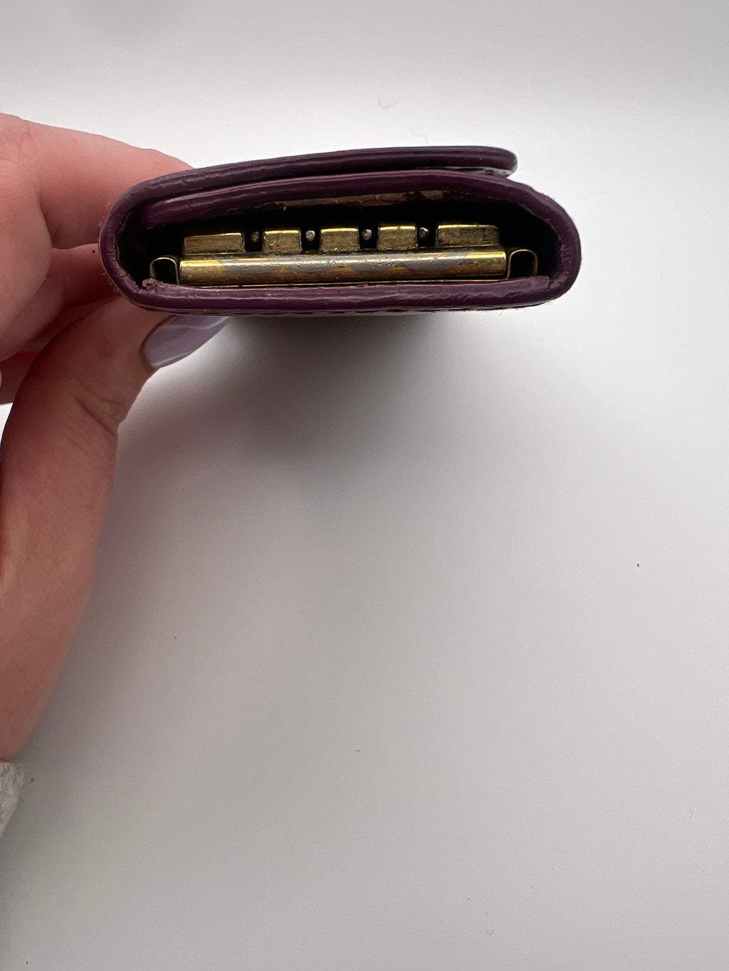 Louis Vuitton red Vernice 4 key holder