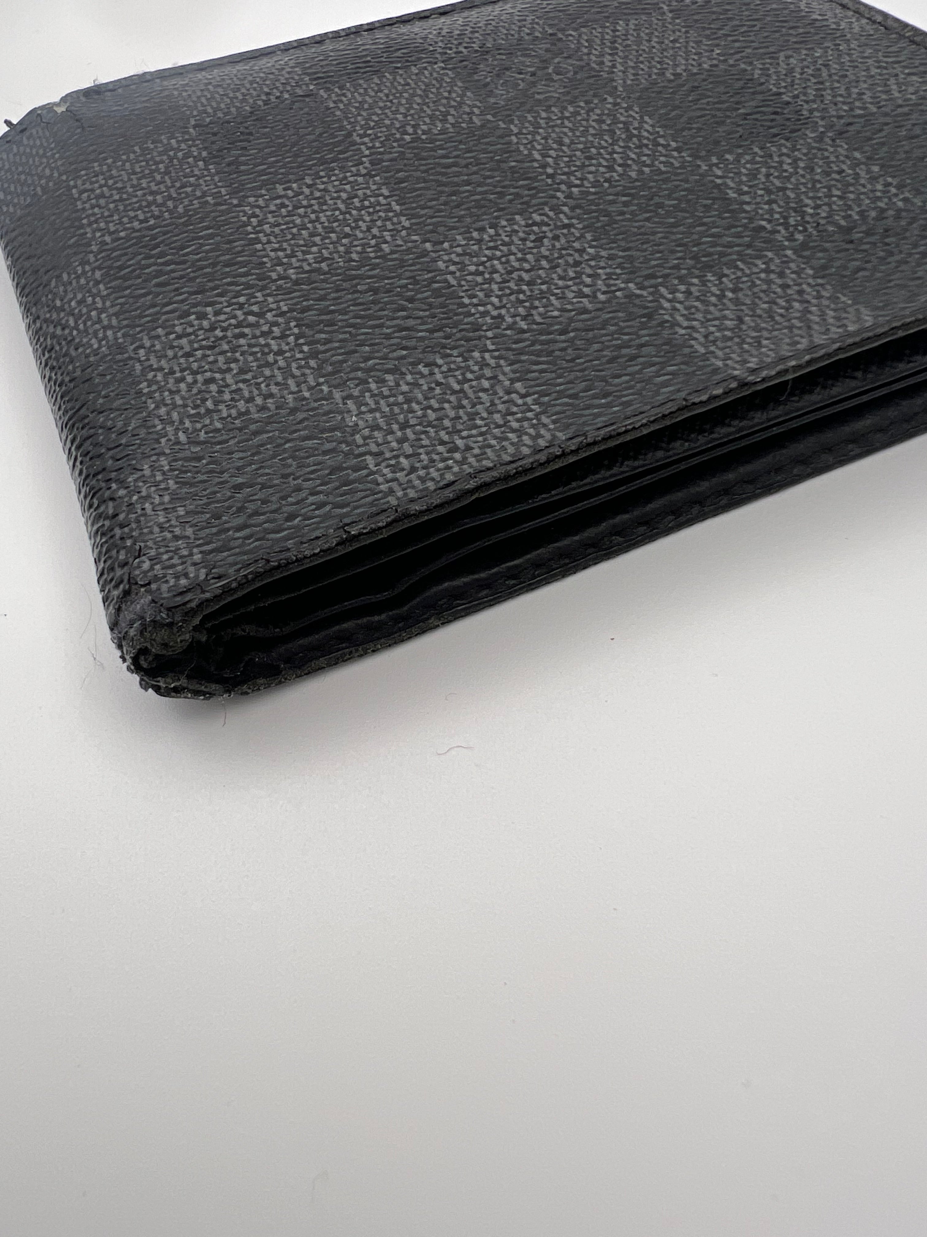 Louis Vuitton graphite bifold wallet