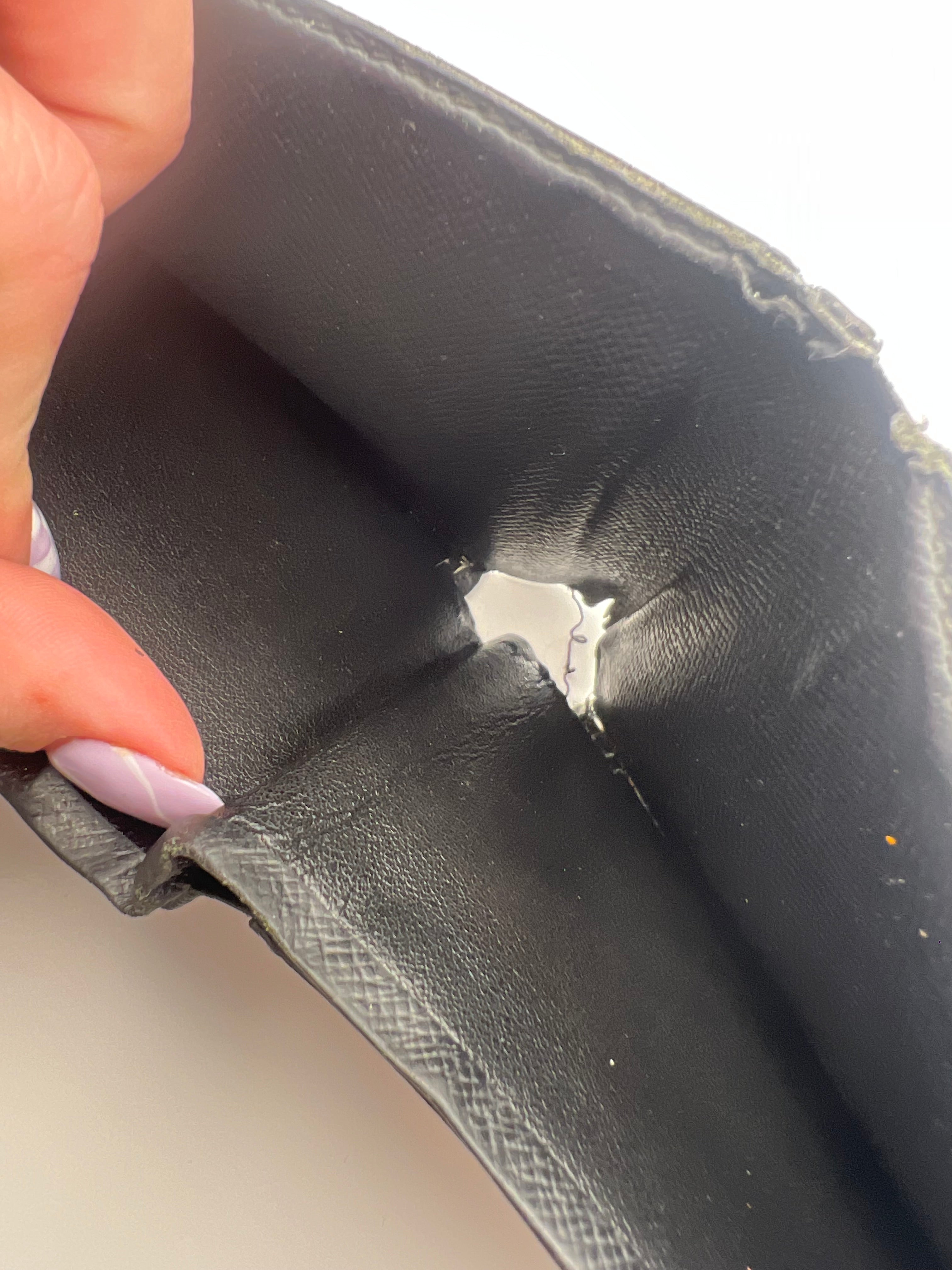 Louis Vuitton graphite bifold wallet