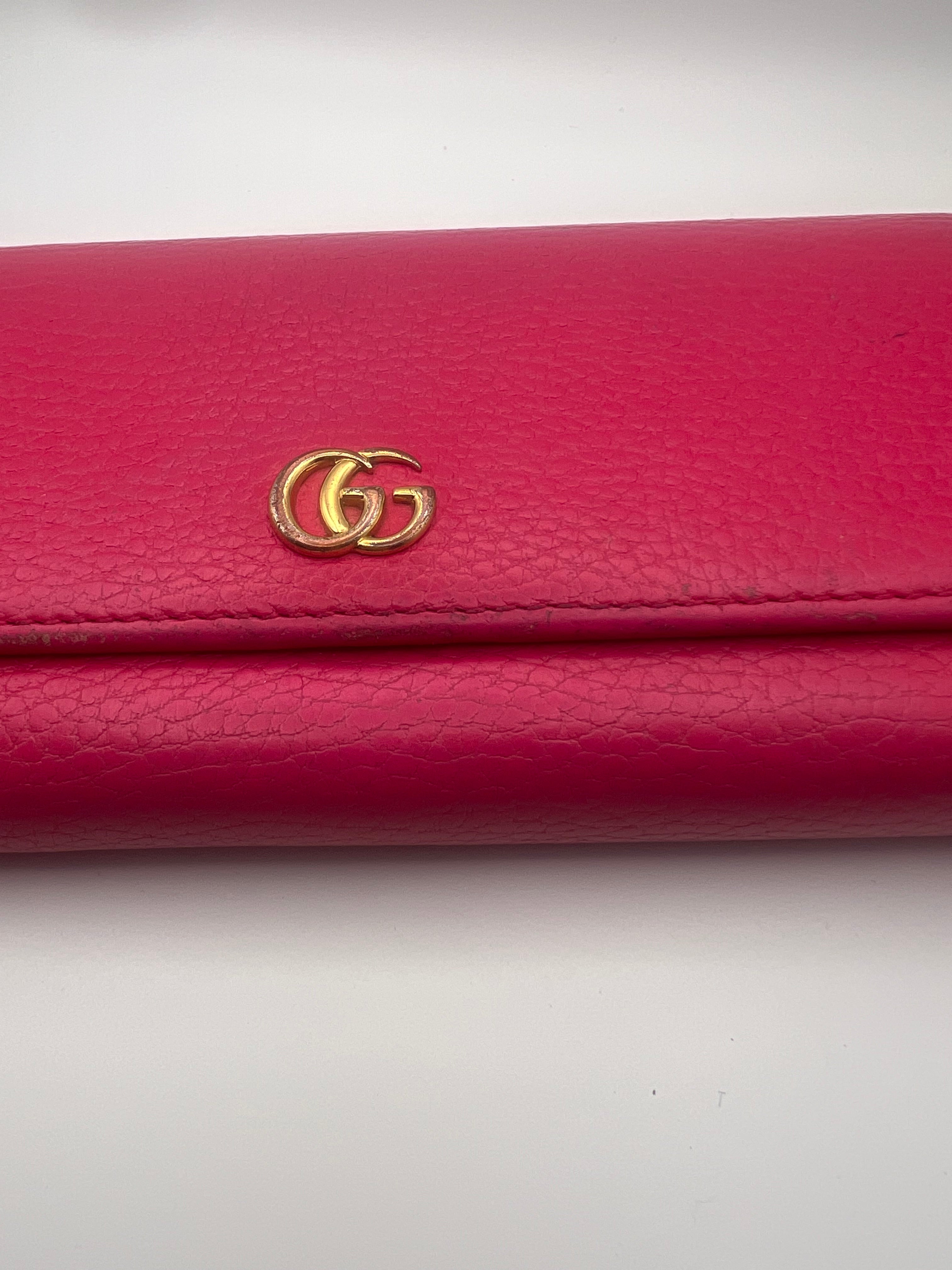 Gucci Marmont leather continental wallet